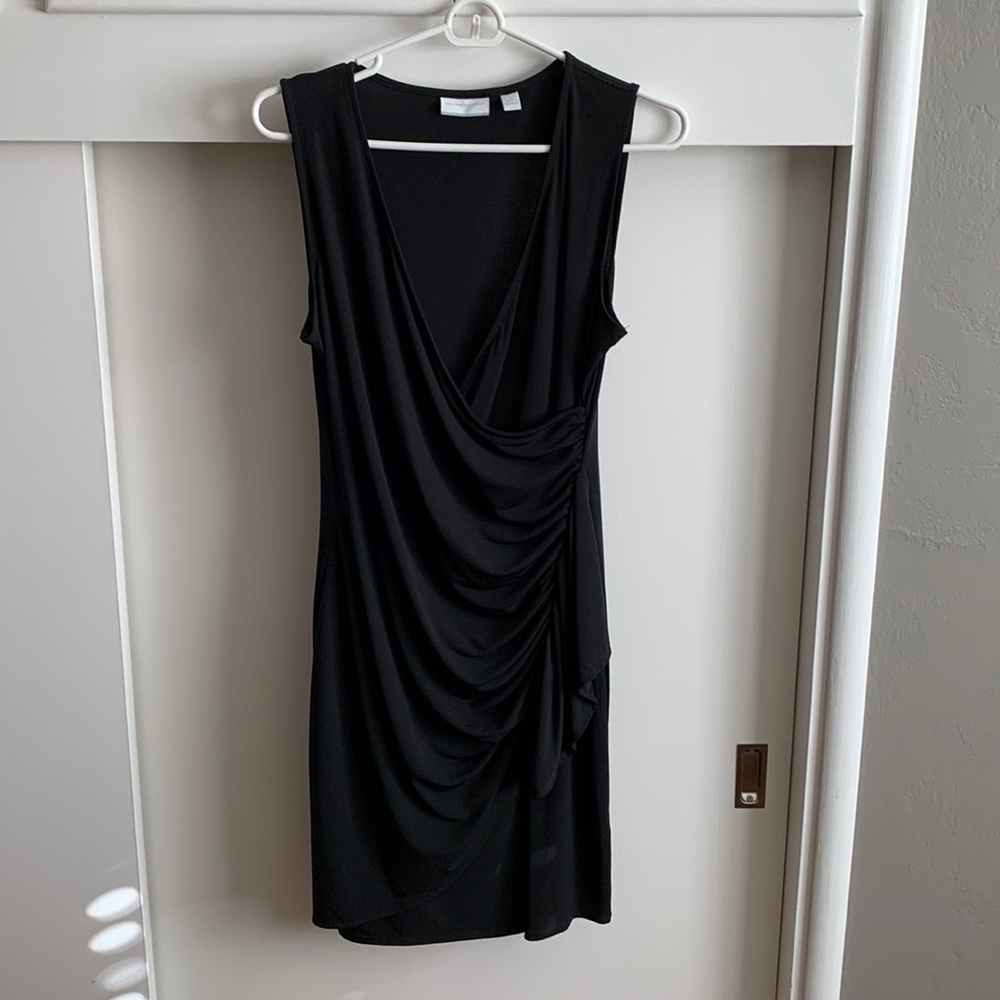 New York & Co sleeveless faux wrap dress